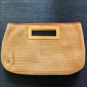 Michael Kors Straw Clutch